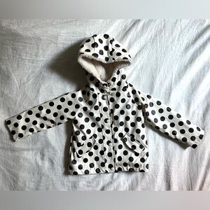 Lined Raincoat Rain Jacket - warm and cute Polka dot!